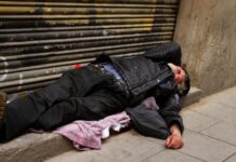 Obdachlos Spanien