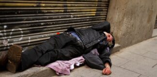 Obdachlos Spanien