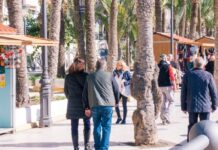 Englische Touristen Benidorm