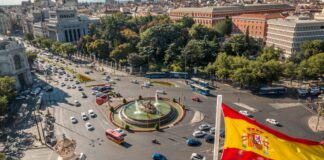 Kreisverkehr Spanien Weltmacht