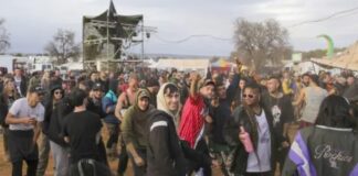Big Fucking Party 2024 Etwa 5.000 Menschen versammeln sich zu einer geheimen Rave Party in Fuente Álamo