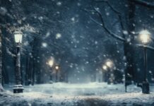 Schneefall in Spanien