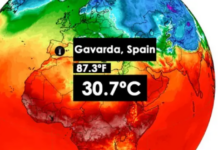 Valencia Temperaturrekord Spanien