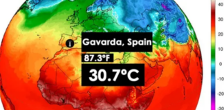 Valencia Temperaturrekord Spanien