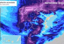 Fast ganz Spanien ist an diesem Montag in Alarmbereitschaft