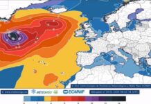In Spanien kommt ein tiefer Polartrog an