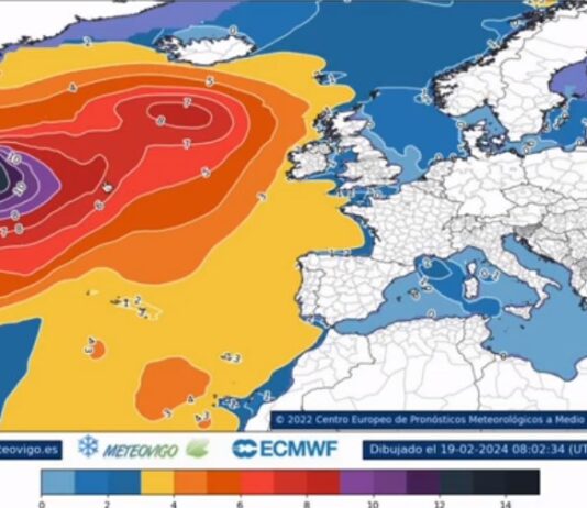 In Spanien kommt ein tiefer Polartrog an