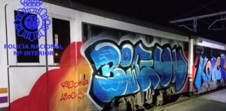 Katalonien sammelt die Hälfte von Vandalismus mit Graffiti an Zügen in ganz Spanien