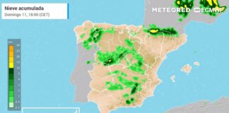 Starke Winde und niedrige Temperaturen kommen in den nächsten Stunden in Spanien an