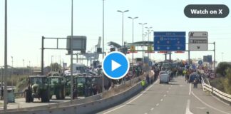 Traktoren blockieren Mercabarna und den Hafen von Tarragona