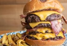 Das ist das All-you-can-eat-Hamburger-Buffet in Madrid