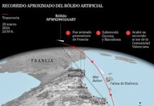 Deutschland und Spanien uneinig über das Unbekannt Flugobjekt das am Samstag Ostspanien überquerte