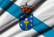 Die Spanische Flagge die aufgrund eines Konflikts mit Russland geändert werden musste