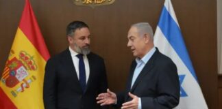 Abascal VOX traf sich gestern mit Netanjahu in Jerusalem um sein Recht auf Selbstverteidigung anzuerkennen