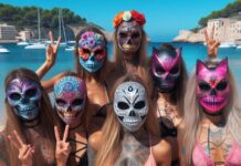 Der Westen warnt vor Vermummten Frauen am Strand von Mallorca