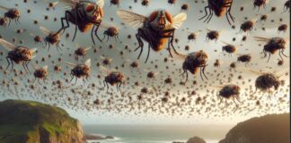 Die alarmierende massive Invasion von Fliegen in Galicien und ihre Aussage über unsere Zukunft