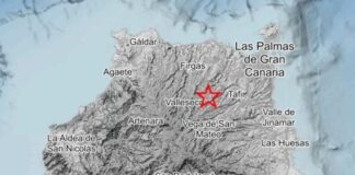Ein Erdbeben der Stärke 2,3 auf der Richterskala erschütterte heute Gran Canaria