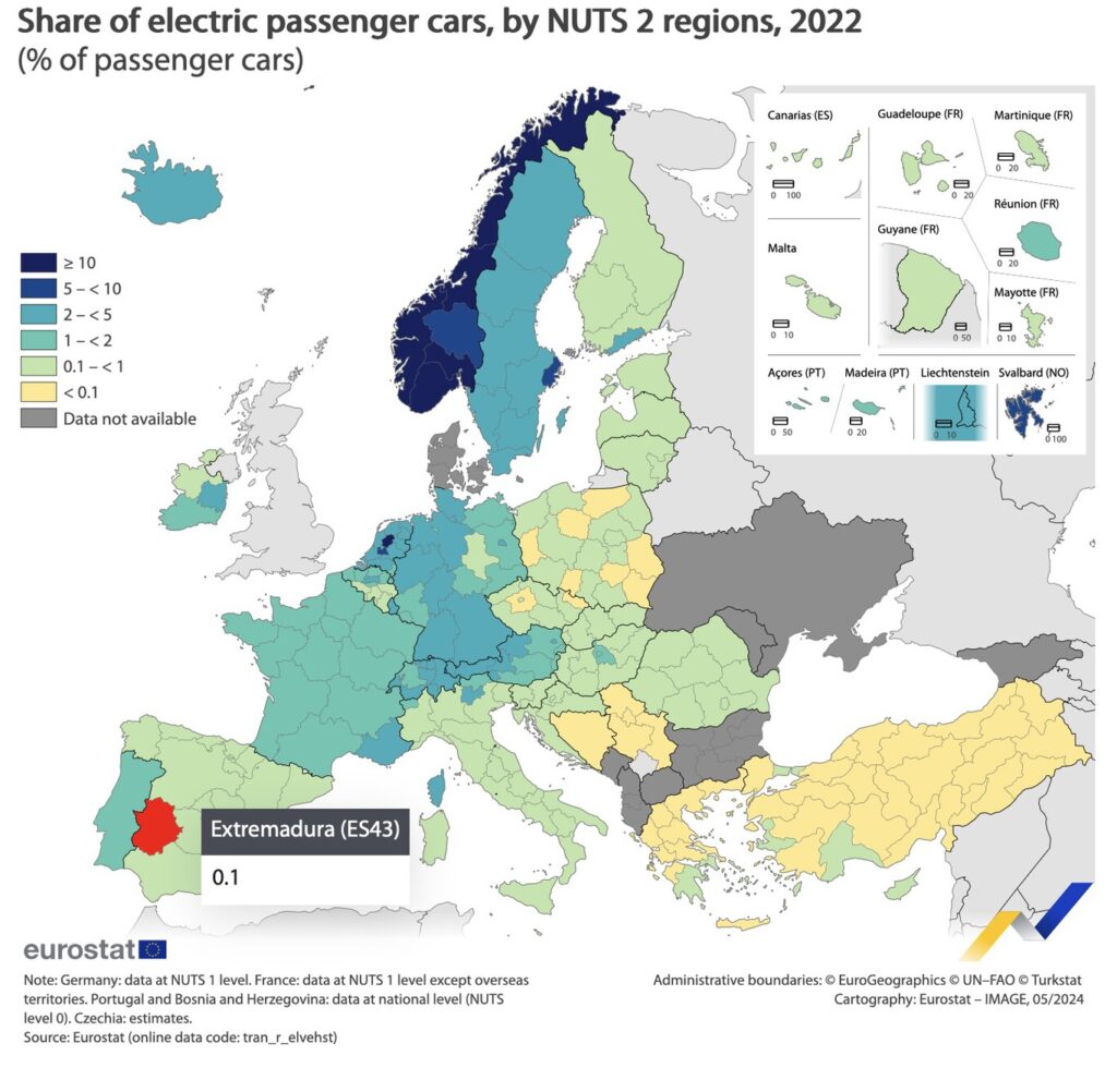 Elektroautos Eurostat 2022