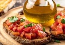 Frühstück Spanien Toast Tomate
