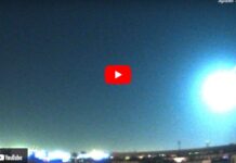 Mit 160.000 kmh überquert eine Lichtkugel Spanien und Portugal