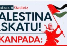 Pro-palästinensische Universitätslager treffen in Vitoria-Gasteiz ein