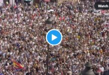 Real Madrid färbt die Straßen der Spanischen Hauptstadt mit 15.000 Madridistas weiß