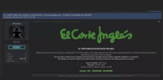 Cyberkriminelle stellen die Daten von 27.000 Kunden von El Corte Inglés zum Verkauf