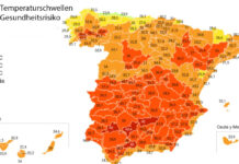 Das Meteoalert-System tritt heute in Kraft Spanien aktiviert Warnungen in 182 Gebieten um Hitzeschäden zu vermeiden