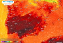 Das Wetter an diesem Wochenende in Spanien mit Temperaturen bis zu 40 ºC