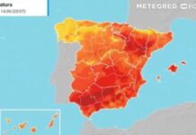 Eine neue Front kommt und die Temperaturen steigen an diesem Montag in Spanien weiter an