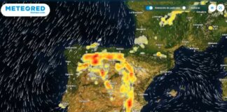 Gebiete in Spanien in denen es am Sonntag regnen und die Temperaturen sinken werden