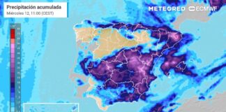 Wetterwarnung in Spanien Mehrere Täler mit Polarluft und Regen mit wahrscheinlichem Hagel kommen