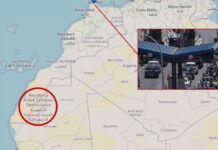 Die DGT veröffentlicht eine Karte der Operation Crossing the Strait die die Arabische Republik Sahara anerkennt