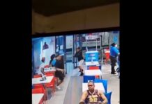 Versuchte Hinrichtung von drei jungen Menschen in einer Dominos Pizzeria im Zentrum von Madrid