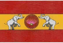 Die Ähnlichkeit zwischen einer neuen politischen Flagge in Indien und der spanischen Flagge löst eine Kontroverse aus