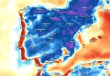 Diese Woche kommt ein Wetterumschwung in Spanien an Eine DANA bringt starke Stürme und thermische Entlastung