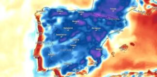 Diese Woche kommt ein Wetterumschwung in Spanien an Eine DANA bringt starke Stürme und thermische Entlastung