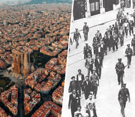 1931 streikten Tausende von Familien in Barcelona und hörten auf gleichzeitig die Miete für ihre Häuser zu zahlen
