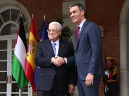 Der Palästinenserpräsident bittet Sánchez um eine Friedenskonferenz zum Nahen Osten in Madrid