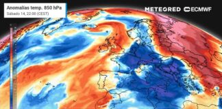 Die letzte Phase des Sommers bringt einen thermischen Schritt mit Höchsttemperaturen von 20 °C und Tiefsttemperaturen von 4 °C nach Spanien