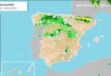 Ein Polartrog wird in diesen Gebieten Spaniens ab Donnerstag Schneefälle von bis zu 10 Zentimetern hinterlassen