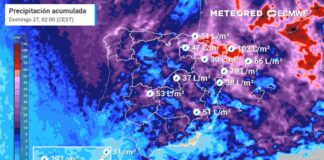 Eine besondere DANA und die Kälte kommen plötzlich in Spanien an die Gebiete in denen es regnen und das Thermometer um 10 °C fallen wird
