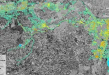 Das Bild des Copernicus-Satelliten das das Ausmaß der DANA-Katastrophe in Valencia zeigt