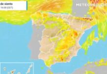 Eine von Sturmtief Bert gebrachte Kaltfront bringt in den kommenden Stunden mehr Wind und Regen nach Spanien