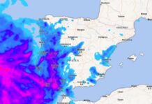 In den nächsten Stunden kommt es in mehreren Teilen Spaniens zu heftigen Regenfällen