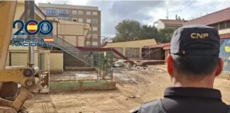 Mindestens ein Toter und ein Verletzter beim Einsturz bei der Inspektion einer Schule in Massanassa die von der DANA betroffen ist