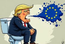 Tief hinten rein Sánchez gratuliert Trump