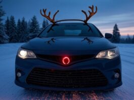 500 Euro Bußgeld, wenn Sie Weihnachten mit einem Rentiergeweih auf Ihrem Auto auf Spaniens Straßen zirkulieren