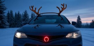 500 Euro Bußgeld, wenn Sie Weihnachten mit einem Rentiergeweih auf Ihrem Auto auf Spaniens Straßen zirkulieren