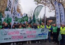 Tausende Beamte demonstrieren in Madrid um bei Muface ein neues Abkommen zu fordern